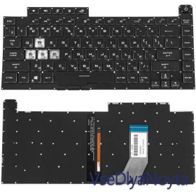 Клавіатури Клавиатуры ^/--/^ Клавиатура для ноутбука ASUS (G /--/ 531 series) rus, black, без фрейма, подсветка клавиш (RGB 8 pin) ^_^^^ Клавіатура для ноутбука ASUS (G /--/ 531 series) rus, black, без фрейму, підсвічування клавіш (RGB 8 pin) - фото фото фото