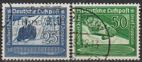 Третій Рейх (-) Третий Рейх (-) ^/--/^ 1938 - Рейх - 100 років Цеппеліна Mi.669-70  _4,0 € ^_^^^ 1938 - Рейх - 100 лет Цеппелина Mi.669-70 _4,0 € - фото фото фото