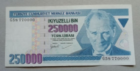 Туреччина Турция ^/--/^ Турция 250 000 лир 1970 ^_^^^ Туреччина 250 000 лір 1970 - фото фото фото