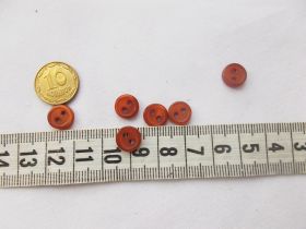  ^/--/^ Пуговицы мини коричнево-оранжевые 6 штук Д=8 мм For Hand Made, рукоделия, поделок ^_^^^ Гудзики міні коричнево-помаранчеві 6 штук Д=8 мм For Hand Made, рукоділля, вироб - фото фото фото