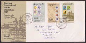 Азія Азия ^/--/^ Сингапур 1983 ВЫСТАВКА МАРКА НА МАРКЕ ПОЧТА ПОЧТОВЫЙ ДОКУМЕНТ ЦЕЛЬНАЯ ВЕЩЬ КПД Mi.429 /--/ у-431 /--/ у ^_^^^ Сінгапур 1983 ВИСТАВКА МАРКА НА МАРІ ПОШТА ПОШТОВИЙ ДОКУМЕНТ ЦІЛЬНА ВЕЩЬ ККД Mi.429 /--/ у-431 /--/ у - фото фото фото