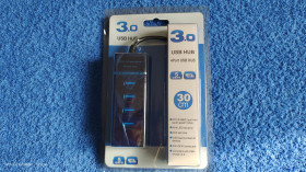 USB адаптери USB адаптеры ^/--/^ USB-хаб USB 3.0 Type-A на 4 порта, с индикатором питания  (синий), новый ^_^^^ USB-хаб USB 3.0 Type-A на 4 порти, з індикатором живлення (синій), новий - фото фото фото