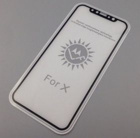 Плівки для екранів Пленки для экранов ^/--/^ Защитное стекло с рамкой iPhone X Black 0.3 /--/ mm (тех. упаковка) ^_^^^ Захисне скло з рамкою iPhone X Black 0.3 /--/ mm (тих. упаковка) - фото фото фото