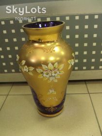 Кухонне начиння, посуд, столове срібло Кухонная утварь, посуда, столовое серебро ^/--/^ Ваза цветочки чешское стекло богемия №487 /--/ п ^_^^^ Ваза квіточки чеське скло богемія No 487 /--/ п - фото фото фото