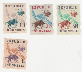 Індонезія Индонезия ^/--/^ Індонезія 1949 р. № 62-65** серія ^_^^^ Индонезия 1949 г. No 62-65** серия - фото фото фото