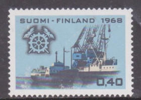 Скандинавія Скандинавия ^/--/^ Финляндия 1968 ТПП 50 ЛЕТ КОРАБЛЬ МОРСКОЙ ТРАНСПОРТ ФЛОТ МОРЕПЛАВАНИЕ ТОРГОВЛЯ Mi.651* MVLH ^_^^^ Фінляндія 1968 ТПП 50 РОКІВ КОРАБЛЬ МОРСЬКИЙ ТРАНСПОРТ ФЛОТ МОРЕПЛАВАННЯ ТОРГІВЛЯ Mi.651* MVLH - фото фото фото