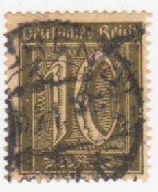 Веймарська республіка Веймарская республика ^/--/^ Германия   ( Рейх) 1921 г. №  157 гашеная ^_^^^ Німеччина (Рейх) 1921 р. No 157 гашена - фото фото фото