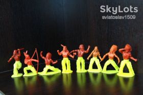 Фігурки, солдатики Фигурки, солдатики ^/--/^ своппеты индейцы Domplast Manurba ФРГ 60-65 /--/ мм ^_^^^ Індіанці Domplast Manurba ФРН 60-65 мм - фото фото фото
