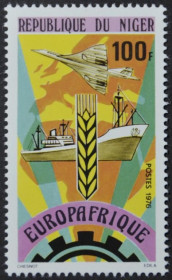 Інше Другое ^/--/^ Нигер Европа-Африка Карта Авиация Конкорд Флот 1976 ^_^^^ Нігер Європа-Африка Карта Авіація Конкорд Флот 1976 - фото фото фото
