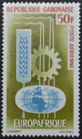 Інше Другое ^/--/^ Габон  Авиапочта Европа-Африка 1964 ^_^^^ Габон Авіапошта Європа-Африка 1964 - фото фото фото
