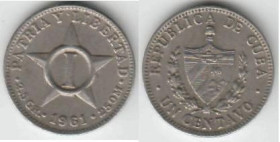 Куба Куба ^/--/^ куба 1 сентаво 1961 г. ^_^^^ куба 1 сентаво 1961 - фото фото фото