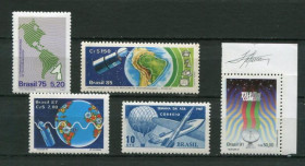 Освоєння космосу Освоение космоса ^/--/^ Бразилия  Brasil Сборный лот Космос MNH ^_^^^ Бразилія Brasil Збірний лот Космос MNH - фото фото фото