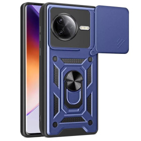 Чохли, бампера Чехлы, бампера ^/--/^ Чохол Fiji Camera Defence для Poco F /--/ 7 Pro бампер із захистом камери та підставкою Dark Blue ^_^^^ Чехол Fiji Camera Defence для Poco F /--/ 7 Pro бампер с защитой камеры и подставкой Dark Blue - фото фото фото
