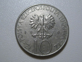 - року - года ^/--/^ Польща 10 злотих 1976 року Адам Міцкевич #38964 ^_^^^ Польша 10 злотых 1976 года Адам Мицкевич #38964 - фото фото фото