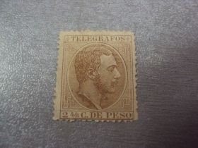 Філіппіни Филиппины ^/--/^ марка Филиппины 1880 личность король Альфонсо 2 4/8 песо №222 ^_^^^ 1880 — король Альфонсо 2 4/8 песо No 222 - фото фото фото
