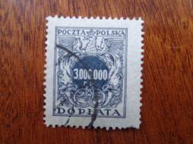 Польща Польша ^/--/^ Польша,  1924 год, доплата, гаш. ^_^^^ Польща, 1924 рік, доплата, гаш. - фото фото фото