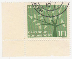 НДР, ФРН ГДР, ФРГ ^/--/^ ФРГ 1962 г. № 273 гашеная ^_^^^ ФРН 1962 р. No 273 гашена - фото фото фото