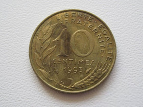 Франція Франция ^/--/^ Франция 10 сантимов 1993 года 24138 ^_^^^ Франція 10 сантимів 1993 24138 - фото фото фото