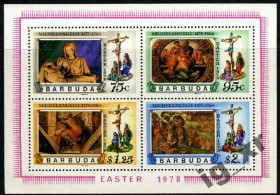 Мистецтво Искусство ^/--/^ Барбуда. Искусство  (блок)** 1978 г. ^_^^^ Барбуда. Мистецтво (блок) 1978 - фото фото фото
