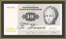 Інші країни Другие страны ^/--/^ Дания 10 крон 1972  (1978) P-48  (48 /--/ h.1) UNC ^_^^^ Данія 10 крон 1972 (1978) P-48 (48 /--/ h.1) UNC - фото фото фото
