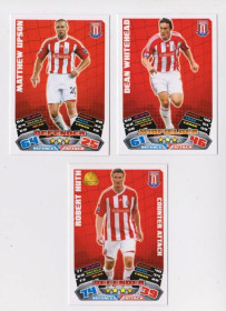 Інше Другое ^/--/^ Футбольные карточки MATCH ATTAX 2011-2012 Premier League  Футбольный клуб Stoke City  3 шт.  ^_^^^ Футбольні картки MATCH ATTAX 2011-2012 Premier League Футбольний клуб Stoke City 3 шт. - фото фото фото