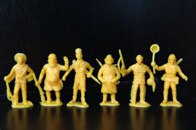 Фігурки, солдатики Фигурки, солдатики ^/--/^ трапперы зверобои 55-60 /--/ мм   ( Domplast ) ФРГ Полный набор ^_^^^ траппери звіробої 55-60 /--/ мм ( Domplast) ФРН Повний набір - фото фото фото
