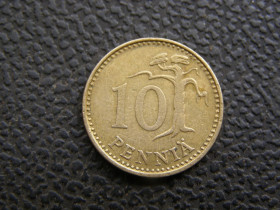 Фінляндія Финляндия ^/--/^ 10 пенни Финляндия 1971 г ^_^^^ 10 Пенні Фінляндія 1971 - фото фото фото