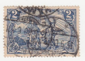 Веймарська республіка Веймарская республика ^/--/^ Германия  ( империя) 1900 г. №  63 гашеная ^_^^^ Німеччина (Імперія) 1900 р. No 63 гашена - фото фото фото