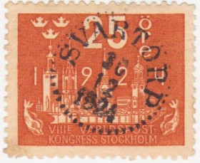 Скандинавія Скандинавия ^/--/^ Швеция 1924 г. № 163 гашеная ^_^^^ Швеція 1924 р. No 163 гашена - фото фото фото