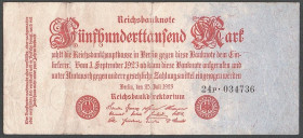 Німеччина Германия ^/--/^ Германия  (1923) 500000 марок. P-92 (2) ^_^^^ Німеччина (1923) 500000 марок. P-92 (2) - фото фото фото