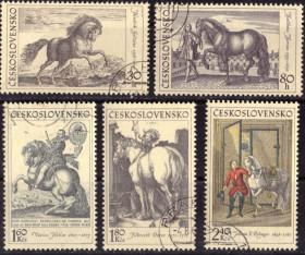 Чехословаччина Чехословакия ^/--/^ Чехословакия. Лошади  (серия) 1969 г. ^_^^^ Чехословаччина. Коня (серія) 1969 р. - фото фото фото