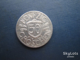Австрія Австрия ^/--/^ Монета 50 грошен Австрия 1946 ^_^^^ Монета 50 грошен Австрія 1946 - фото фото фото