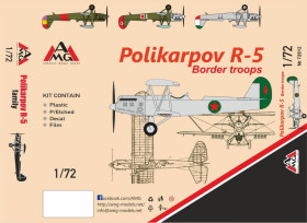 : : ^/--/^ AMG 72812 Поликарпов Р-5 Пограничных войск СССР 1/72 ^_^^^ AMG 72812 Полікарпов Р-5 Прикордонних військ СРСР 1/72 - фото фото фото