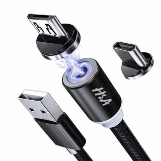 Кабелі Кабели ^/--/^ Магнитная зарядка кабель шнур с LED Micro USB Type-C, Lightning Iphone 1 - 2 метра ^_^^^ Магнітна зарядка кабель шнур з LED Micro USB Type-C, Lightning Iphone 1 - 2 метри - фото фото фото