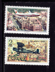 Транспорт Транспорт ^/--/^ Авиация . Испания  1971 г MNH - ^_^^^ Іспанія 1971 MNH - фото фото фото