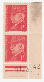 Франція Франция ^/--/^ Франция  1941  г. № 512 ** пара ^_^^^ Франція 1941 р. No 512 ** пара - фото фото фото