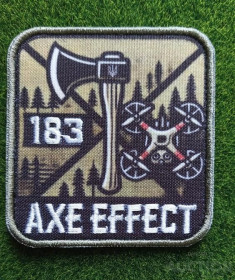 Інше Другое ^/--/^ Шеврон Украина 183 АХЕ Effect № 1547 ^_^^^ Шеврон Украина 183 АХЭ Effect No 1547 - фото фото фото