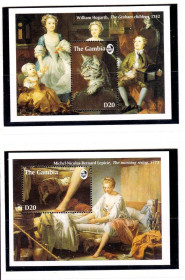 Фауна Фауна ^/--/^ NM Гамбия  1994 г  MNH - два блока - кошки ^_^^^ NM Гамбія 1994 MNH - два блоки - кішки - фото фото фото