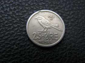 Норвегія Норвегия ^/--/^ 25 эре  Норвегия 1962 г ^_^^^ 25 ери Норвегія 1962 - фото фото фото