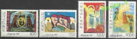 Португалія Португалия ^/--/^ Португалия 1977 живопись детские рисунки Рождество 4 /--/ м. ^_^^^ Португалія 1977 живопис дитячі малюнки Різдво 4 /--/ м. - фото фото фото
