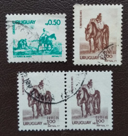Південна Америка Южная Америка ^/--/^ Уругвай 1976 г - Местные мотивы ^_^^^ Уругвай 1976 — Місцеві мотиви - фото фото фото