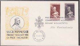 Європа Европа ^/--/^ Ватикан 1963 КАТОЛИЦИЗМ ПАПА ДЖОВАННИ 23 ПАПСТВО РЕЛИГИЯ ХРИСТИАНСТВО КПД Mi.427-428 ^_^^^ Ватикан 1963 КАТОЛІЦИЗМ ПАПА ДЖУВАННЯ 23 ПАПСТВО РЕЛІГІЯ ХРИСТИАНСТВО КПД Mi.427-428 - фото фото фото