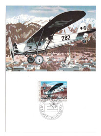 Тематичні колекції Тематические коллекции ^/--/^ Авиация EU Австрия 1979 MNH - гашение - ПК ^_^^^ Авіація EU Австрія 1979 MNH - фото фото фото