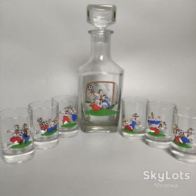 Глечики, графини, пляшки Кувшины, графины, бутылки ^/--/^ Подарунковий Набір для горілки Козаки Футбол ^_^^^ Набор для водки Казаки Футбол - фото фото фото
