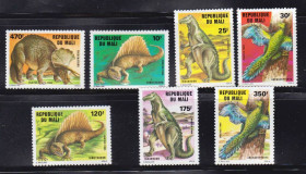 Фауна Фауна ^/--/^ Фуана . Мали  1984 г MNH - динозавры ^_^^^ Малі 1984 MNH - динозаври - фото фото фото