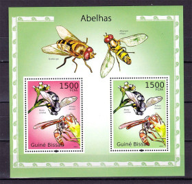 Фауна Фауна ^/--/^ Фауна .  Гвинея Биссау 2010 г MNH - блок - насекомые ^_^^^ NM Фауна . Гвінея Біссау 2010 р MNH - блок - комахи - фото фото фото