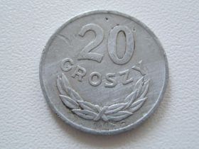 - року - года ^/--/^ Польша 20 грошей 1977 года #14506 ^_^^^ Польща 20 грошей 1977 року #14506 - фото фото фото