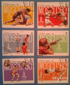 Спорт Спорт ^/--/^ Куба 1979 спорт Олимпиада Mi 2413-2418 ^_^^^ Куба 1979 спорт Олімпіада Mi 2413-2418 - фото фото фото