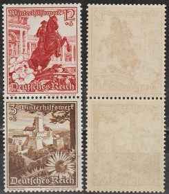 Третій Рейх (-) Третий Рейх (-) ^/--/^ 1938 - Рейх - Зимова допомога - Пейзажі S 249 12 + 3 Mi.680 675 ** ^_^^^ 1938 - Рейх - Зимняя помощь - Пейзажи S 249 12 + 3 Mi.680 675 ** - фото фото фото