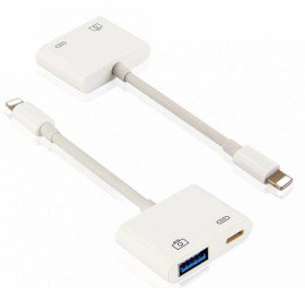 Кабелі та перехідники Кабели и переходники ^/--/^ Перехідник Аpple Lightning to OTG usb для iPhone, iPad (MK /--/ 0 /--/ W /--/ 2) ^_^^^ Переходник Аpple Lightning to OTG usb для iPhone, iPad (MK /--/ 0 /--/ W /--/ 2) - фото фото фото